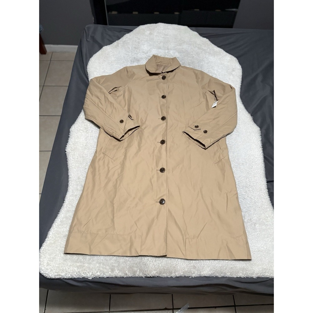 Old Navy Women's Oversized Water-Resistant Mac Coat Size Small NWT Beige